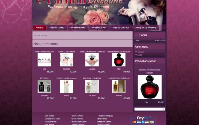 E-commerce Parfumerie
