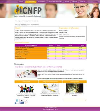 Site de formation professionnelle